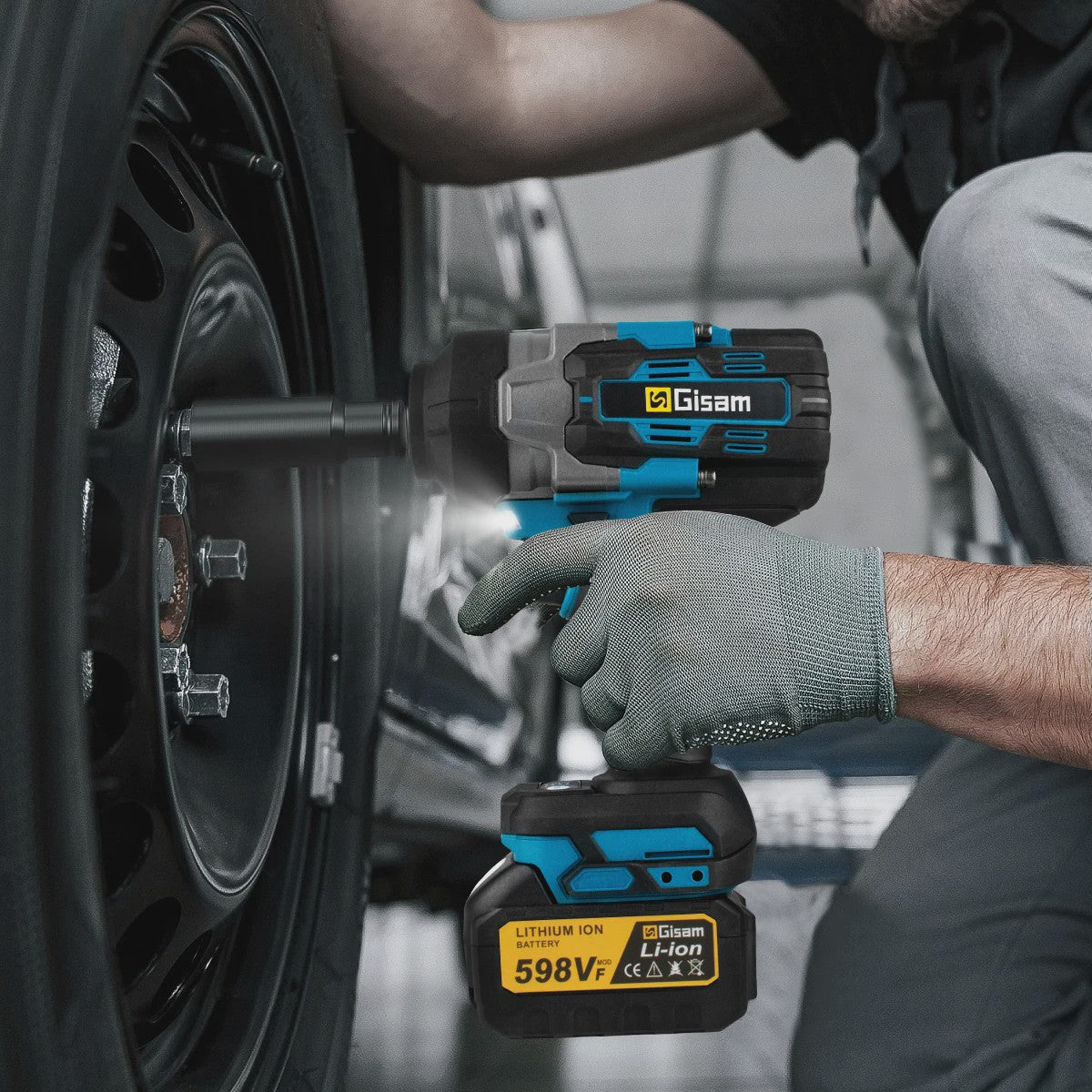 Gisam Accu Slagschroevendraaier 2800 Nm Brushless - Makita 18V Compatibel