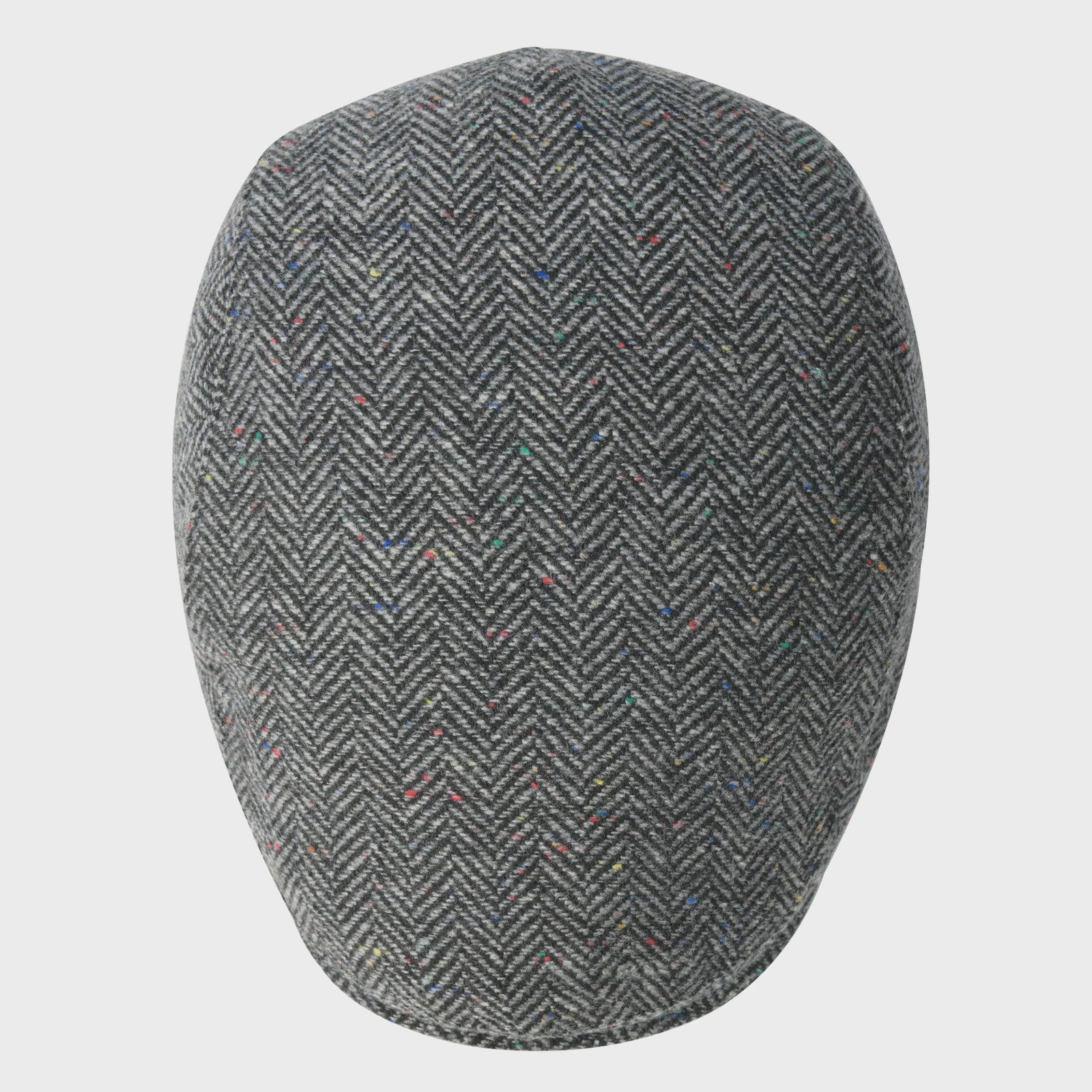 Heren Visgraat Wolmix Flat Cap - Stijlvolle Newsboy & Gatsby Pet voor Winter & Outdoor