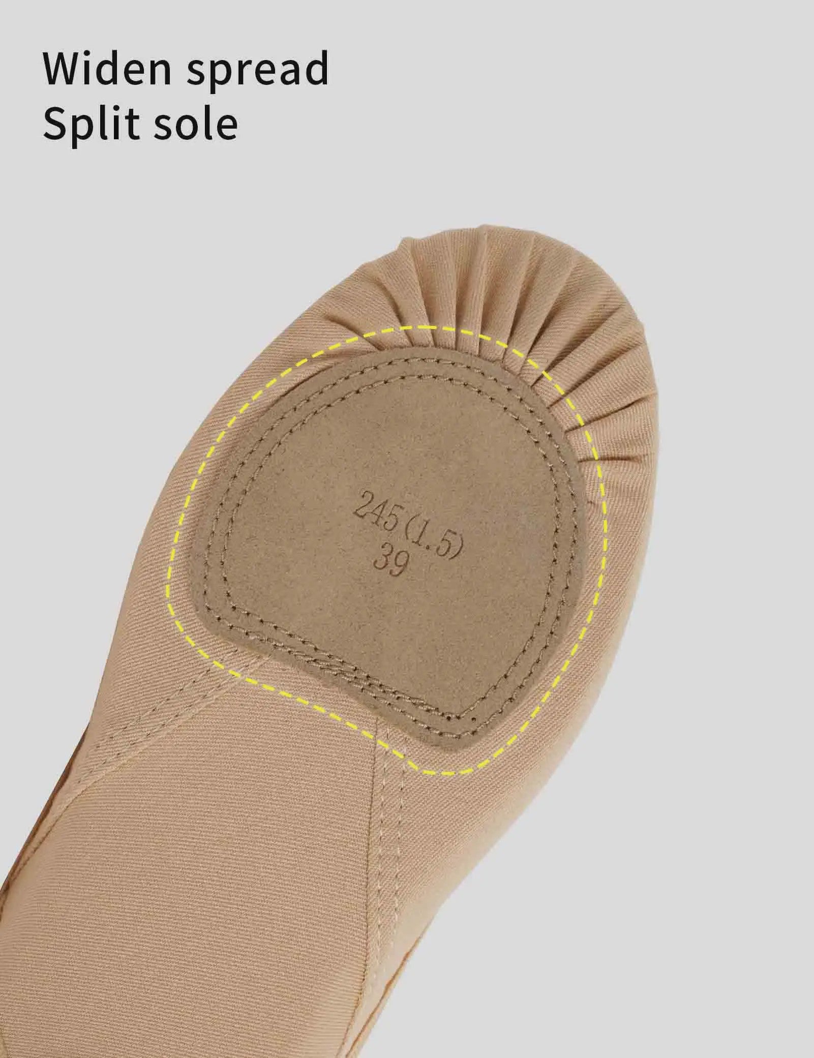 Professionele Ballet Schoenen Dames - Hoge Stretch, Ultralicht & Flexibel met Zachte Zool
