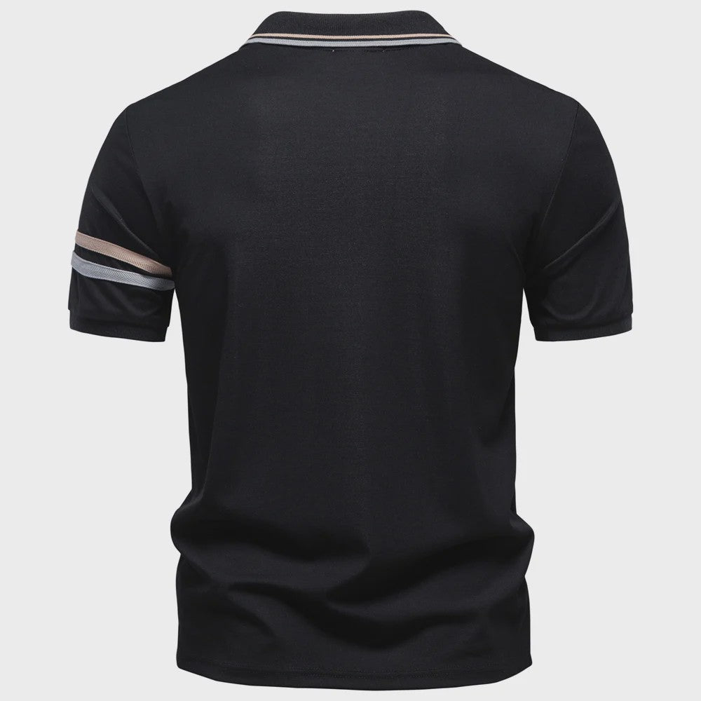 Lichtgewicht Heren Poloshirt met Halve Rits - Ademend en Zomerse Stijl