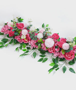 Luxe Witte Kunstbloemen Slinger 100cm - Bruiloft Tafeldecoratie & Achtergrond