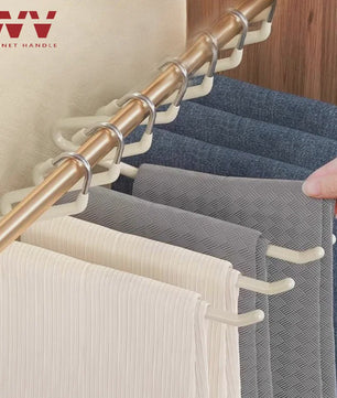 Anti-slip Gansvormige Broekenhanger - Ruimtebesparend Kledingrek voor Garderobe