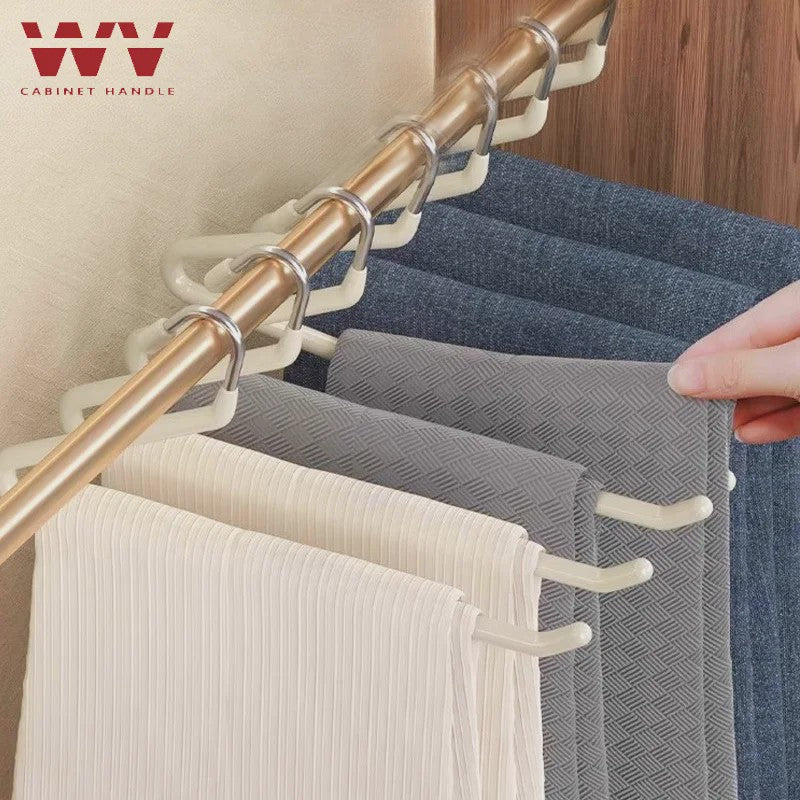 Anti-slip Gansvormige Broekenhanger - Ruimtebesparend Kledingrek voor Garderobe