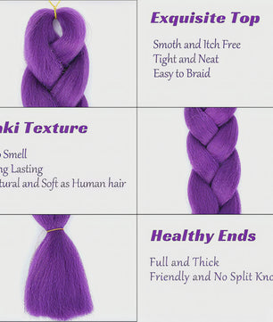 Jumbo Braiding Hair Extensions - 82 inch Synthetisch Vlecht Haar voor Box Braids & Twist