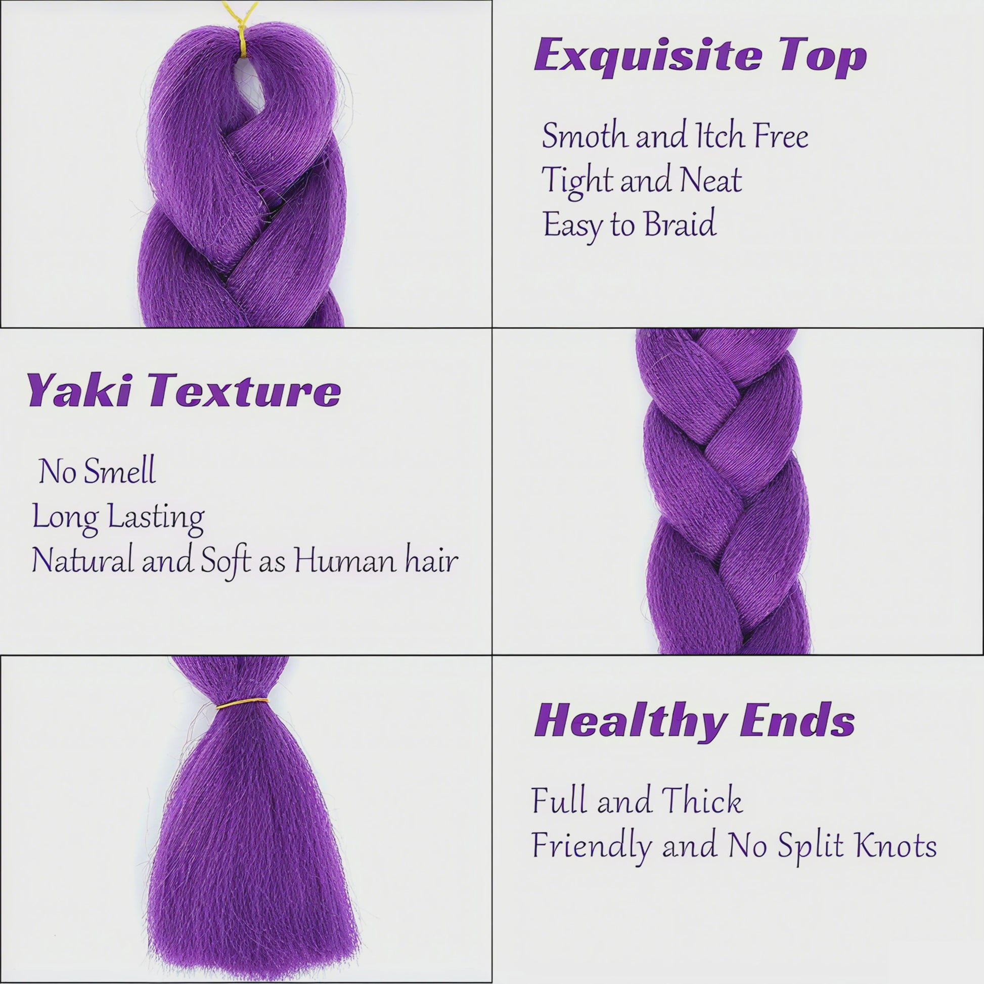 Jumbo Braiding Hair Extensions - 82 inch Synthetisch Vlecht Haar voor Box Braids & Twist