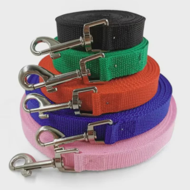 Lange Hondentrainingslijn Nylon - 1.2M tot 30M - Duurzaam & Veilig