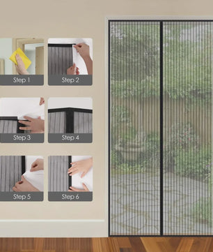 Magnetisch Deurgordijn Anti-Mug - Automatisch Sluitend, Insectenwerend