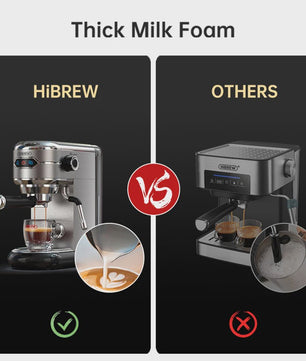 HiBREW H11 Espressomachine - 20 Bar, Semi-Automatisch, RVS, Compact & Veelzijdig