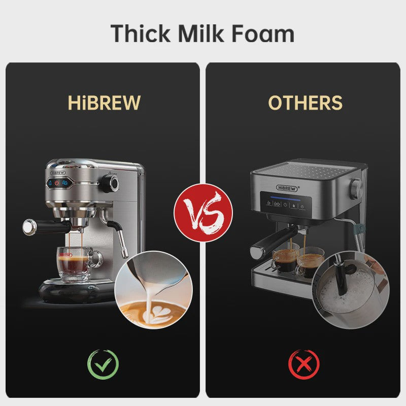 HiBREW H11 Espressomachine - 20 Bar, Semi-Automatisch, RVS, Compact & Veelzijdig