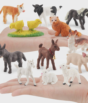 Plastic Dieren Speelgoed Collectie: Zee, Land & Insecten Miniatuur Set voor Kinderen