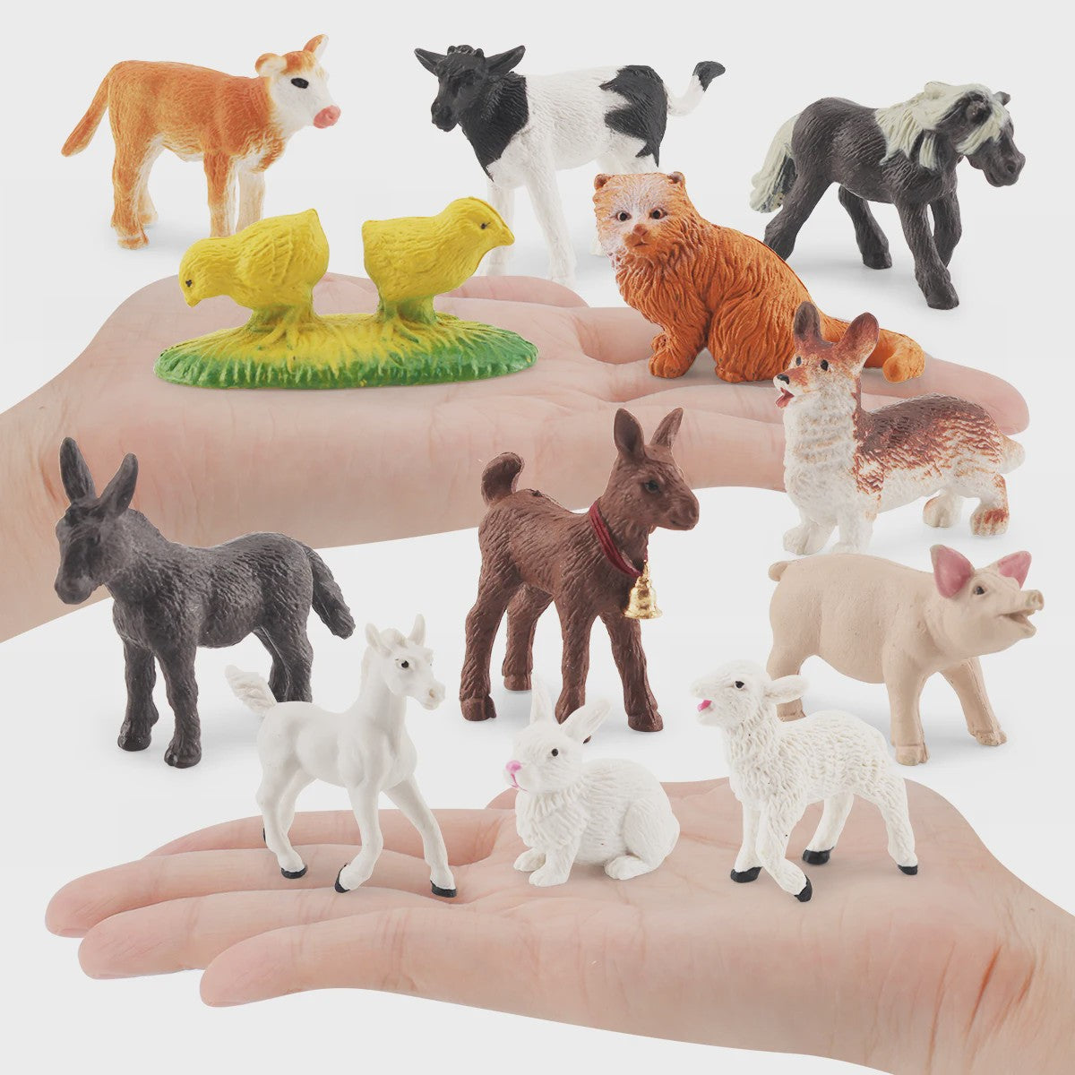 Plastic Dieren Speelgoed Collectie: Zee, Land & Insecten Miniatuur Set voor Kinderen