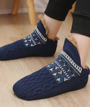 Super Warme Unisex Huissokken met Pluche Voering - Antislip & Comfortabel voor Winter