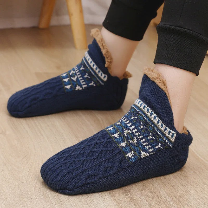 Super Warme Unisex Huissokken met Pluche Voering - Antislip & Comfortabel voor Winter