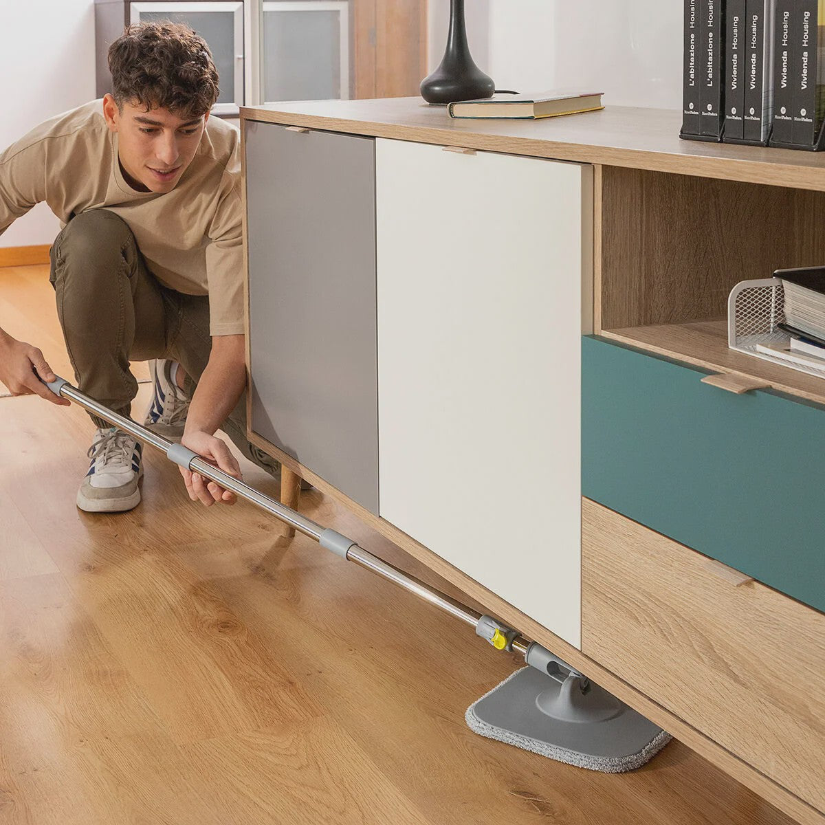 Zelfreinigende Dweil met Scheidingssysteem Emmer - Hygiënisch en Efficiënt Schoonmaken