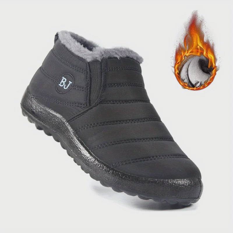 Dames Waterdichte Warme Enkellaarsjes - Comfortabele Antislip Snowboots voor Wandelen en Winter