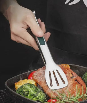 RVS Keukentang - Antislip, Vaatwasserbestendig, Grill & Barbecue Tang voor Vlees, Salade, Brood