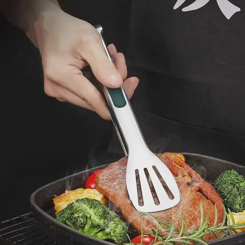 RVS Keukentang - Antislip, Vaatwasserbestendig, Grill & Barbecue Tang voor Vlees, Salade, Brood