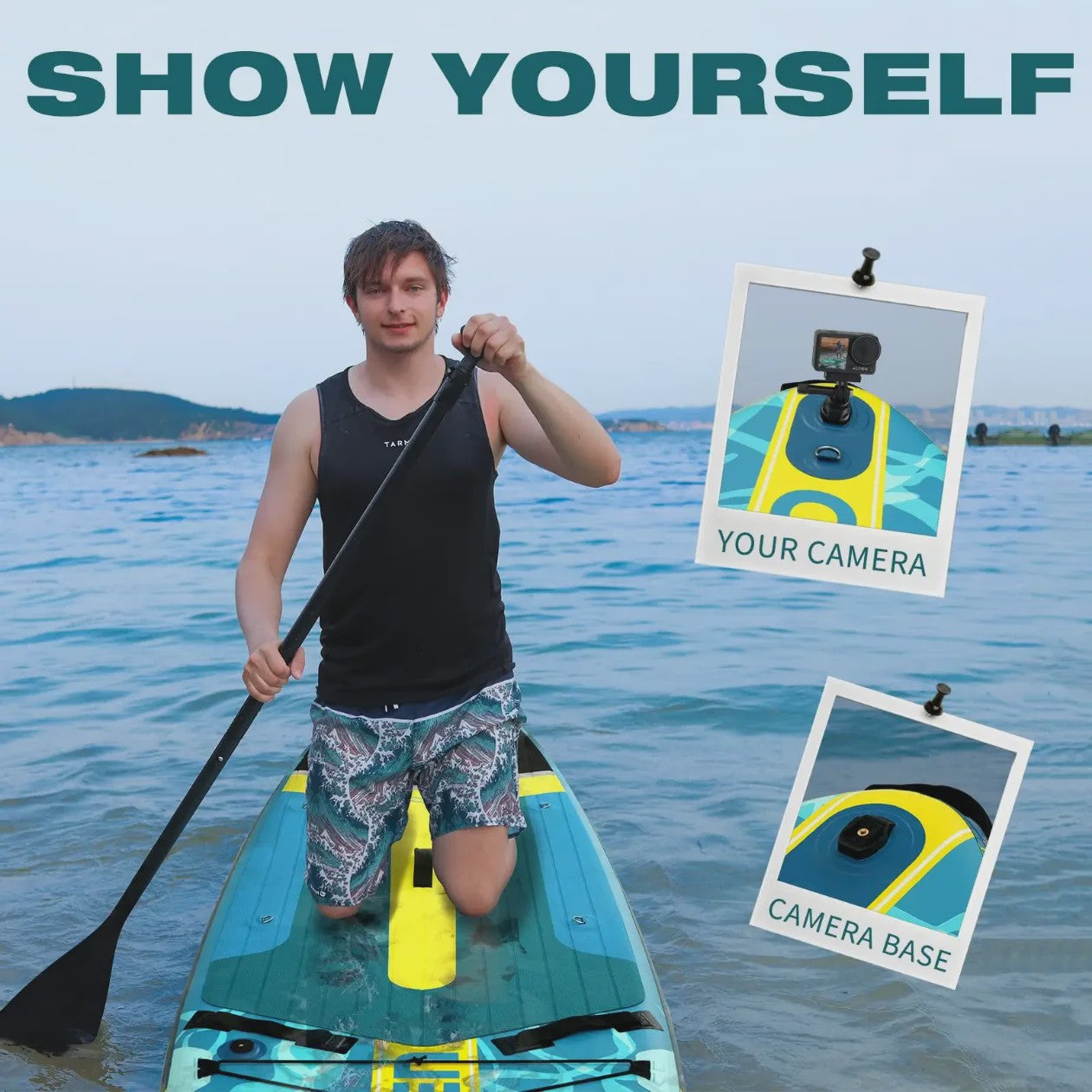 GENREEN Ultra-Licht Opblaasbaar SUP Board 335cm - 200kg Capaciteit - Complete Set