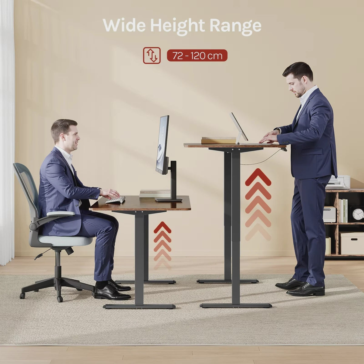 Elektrisch Verstelbaar Bureau Frame met Geheugenfunctie en USB-poort - Sta-bureau