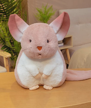 Schattige Chinchilla Pluche Kussen - Zacht Pluche Dier Speelgoed voor Kinderen