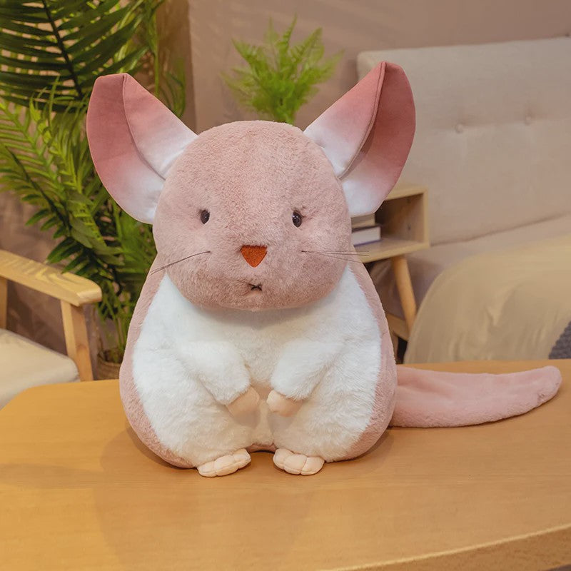 Schattige Chinchilla Pluche Kussen - Zacht Pluche Dier Speelgoed voor Kinderen