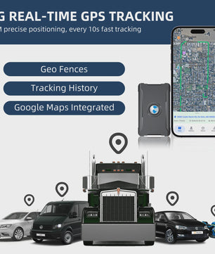 Mini GPS Tracker voor Auto, Motor & Vrachtwagen - Real-Time Anti-Diefstal Tracking met Magnetische Bevestiging