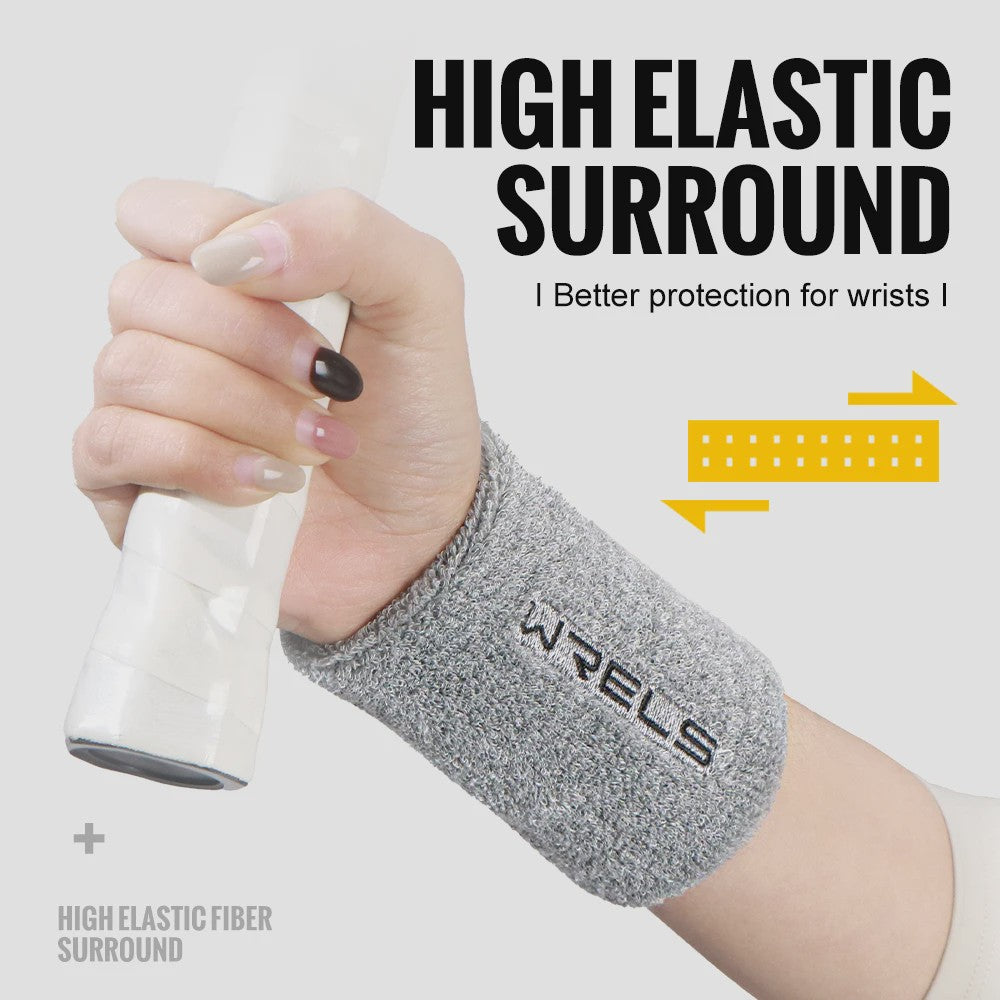 WRELS Sport Polsband - Zweetabsorberend Terry Cloth voor Fitness, Tennis, Yoga