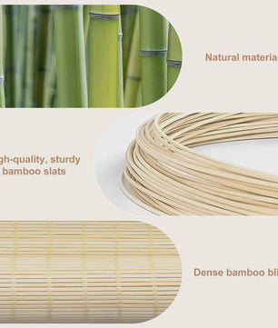 Bamboe Rolgordijn - Zonwering, Privacy & Lichtfilter voor Ramen en Deuren