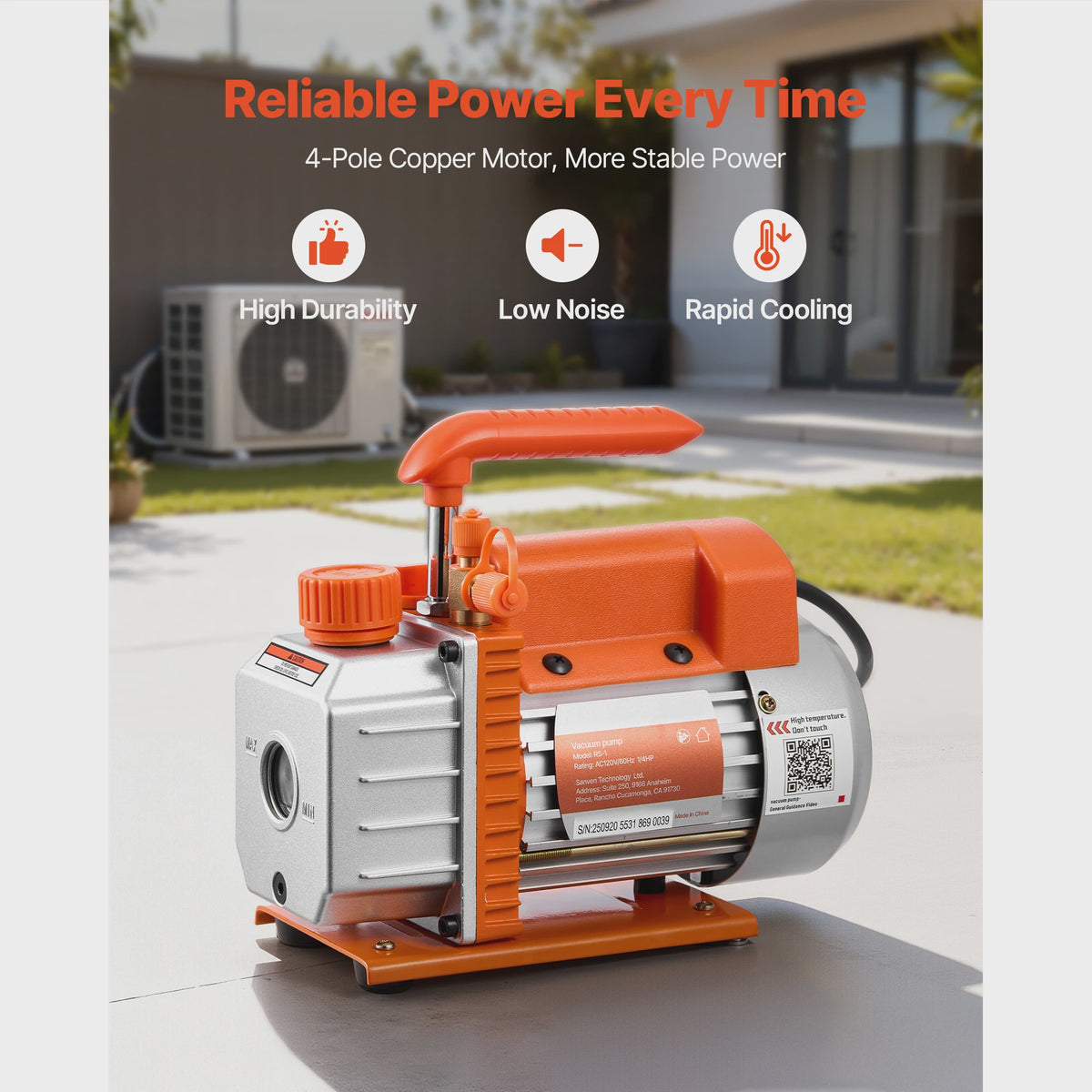 SucceBuy Vacuümpomp voor HVAC: 1- & 2-Traps, 3.5-7 CFM