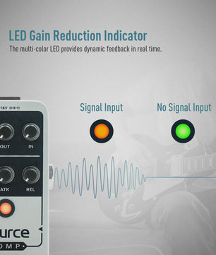 SONICAKE Source Compressor 1176 - Analoge Gitaar Effectpedaal met Studio Kwaliteit en Buffered Bypass
