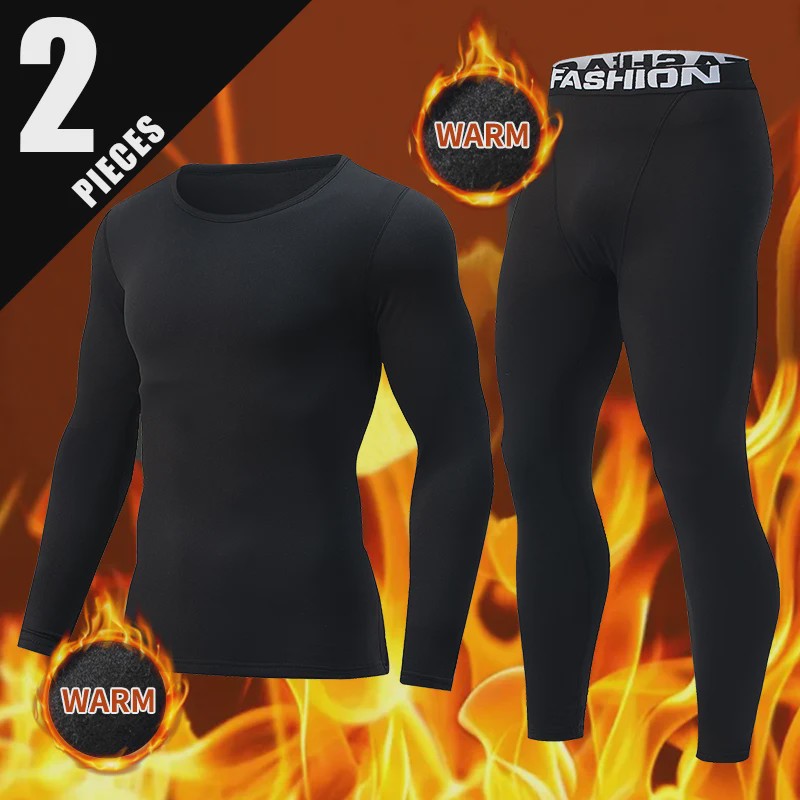 Heren Thermo Ondergoed Set - Winter Sport & Casual Basislaag