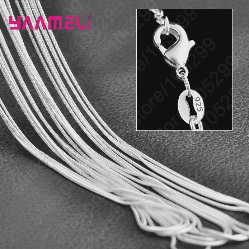 10x 925 Sterling Zilveren Collier Kettingen Set - 40-76 cm - Met Karabijnsluiting