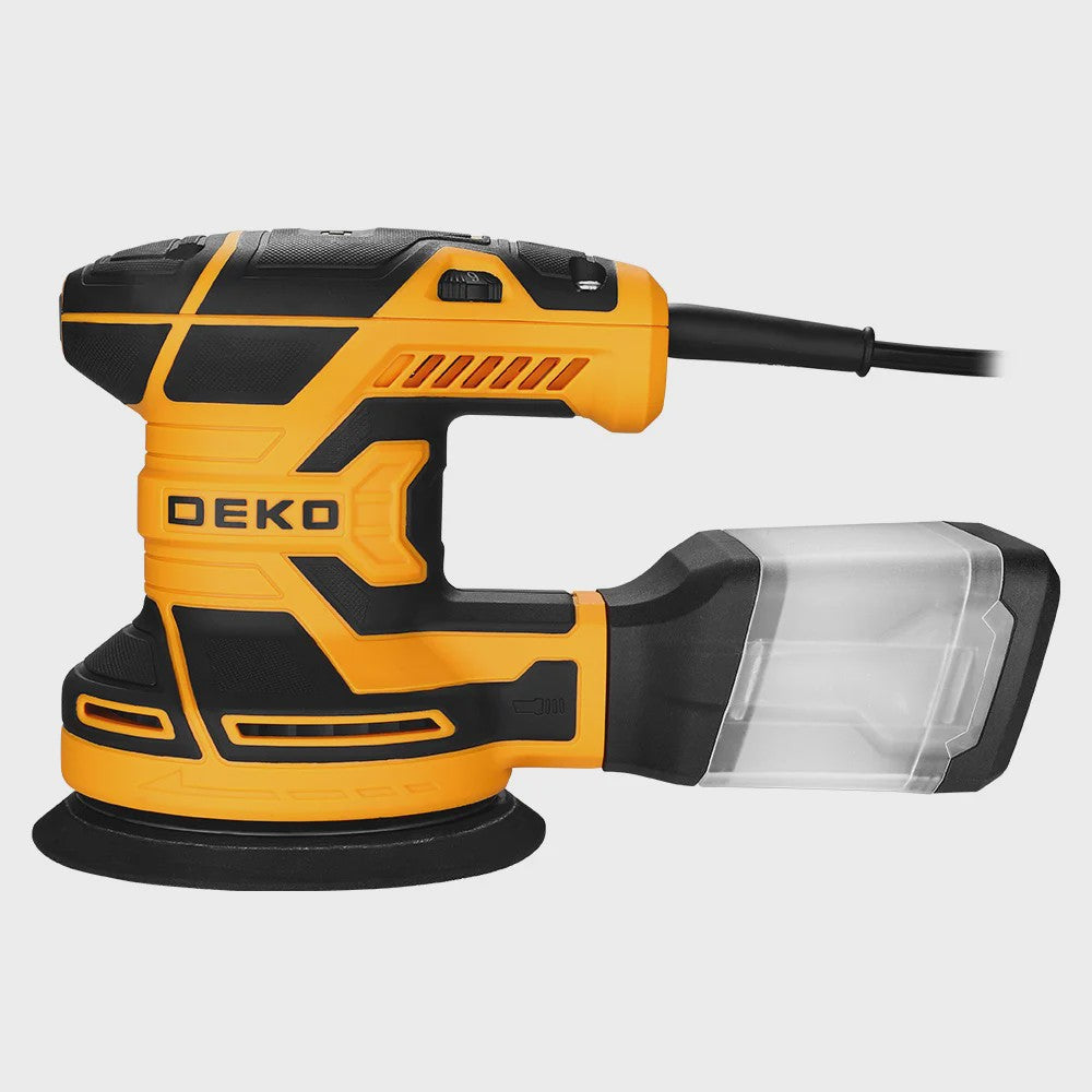 DEKO DKOS32XL125 320W Excentrische Schuurmachine - 14000 RPM met Stofafzuiging