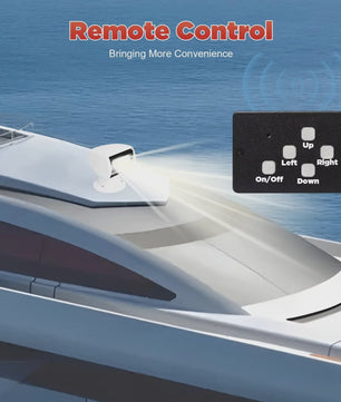 Waterproof Marine Spotlight met Afstandsbediening - 12V 100W - 360° Draaibaar