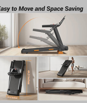 UMAY Loopband 3.0HP met 15% Hellingshoek, Opvouwbaar, 180kg Draagvermogen & LED Display - Ideaal voor Thuis Workout