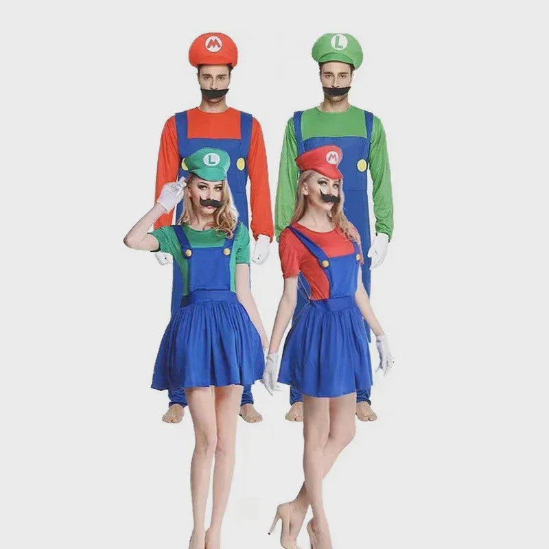 Super Mario & Luigi Cosplay Kostuum voor Volwassenen - Feest & Halloween