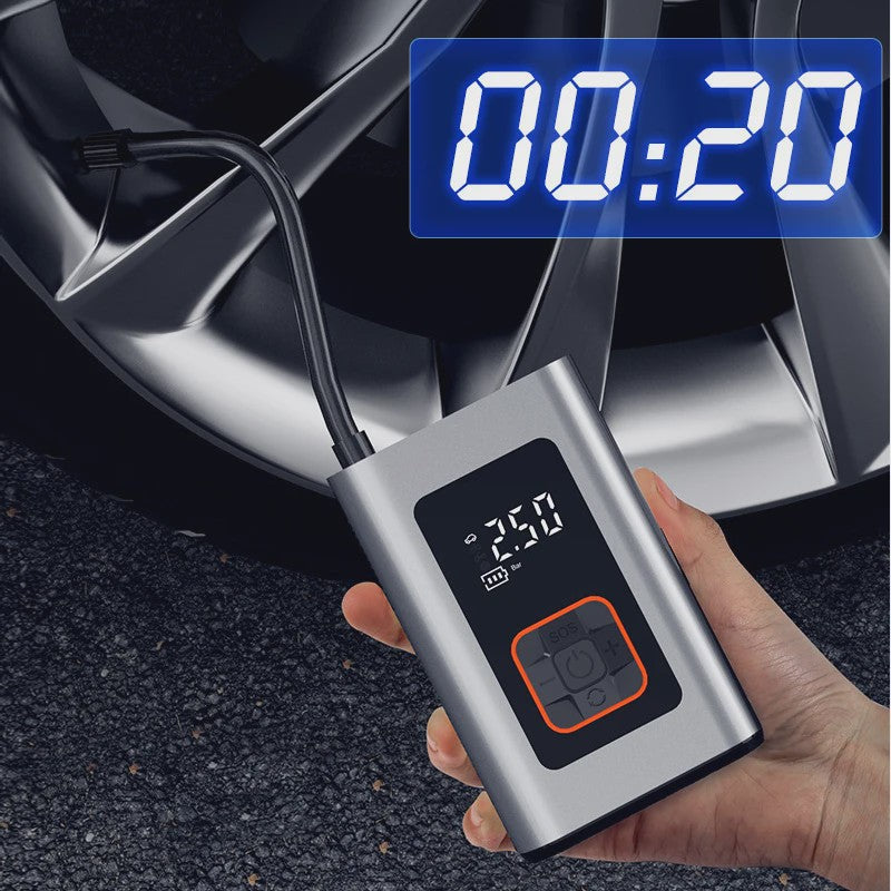 Draagbare Draadloze Luchtpomp - Elektrische Bandenpomp voor Auto, Motor, Fiets & Bal