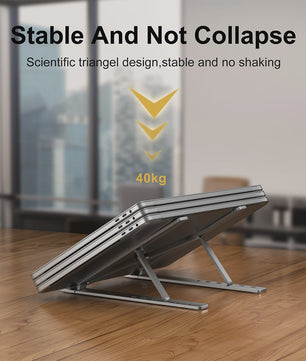 Verstelbare Aluminium Laptopstandaard - Ergonomisch & Koelend