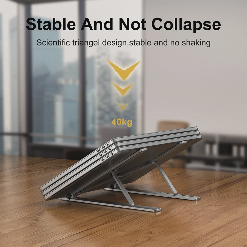 Verstelbare Aluminium Laptopstandaard - Ergonomisch & Koelend
