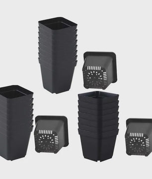 50 Stuks Vierkante Plastic Kweekpotjes voor Zaailingen en Planten