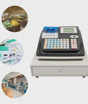Elektronische Kassaregister met 48 Toetsen en LED Display - Ideaal voor Horeca & Winkels