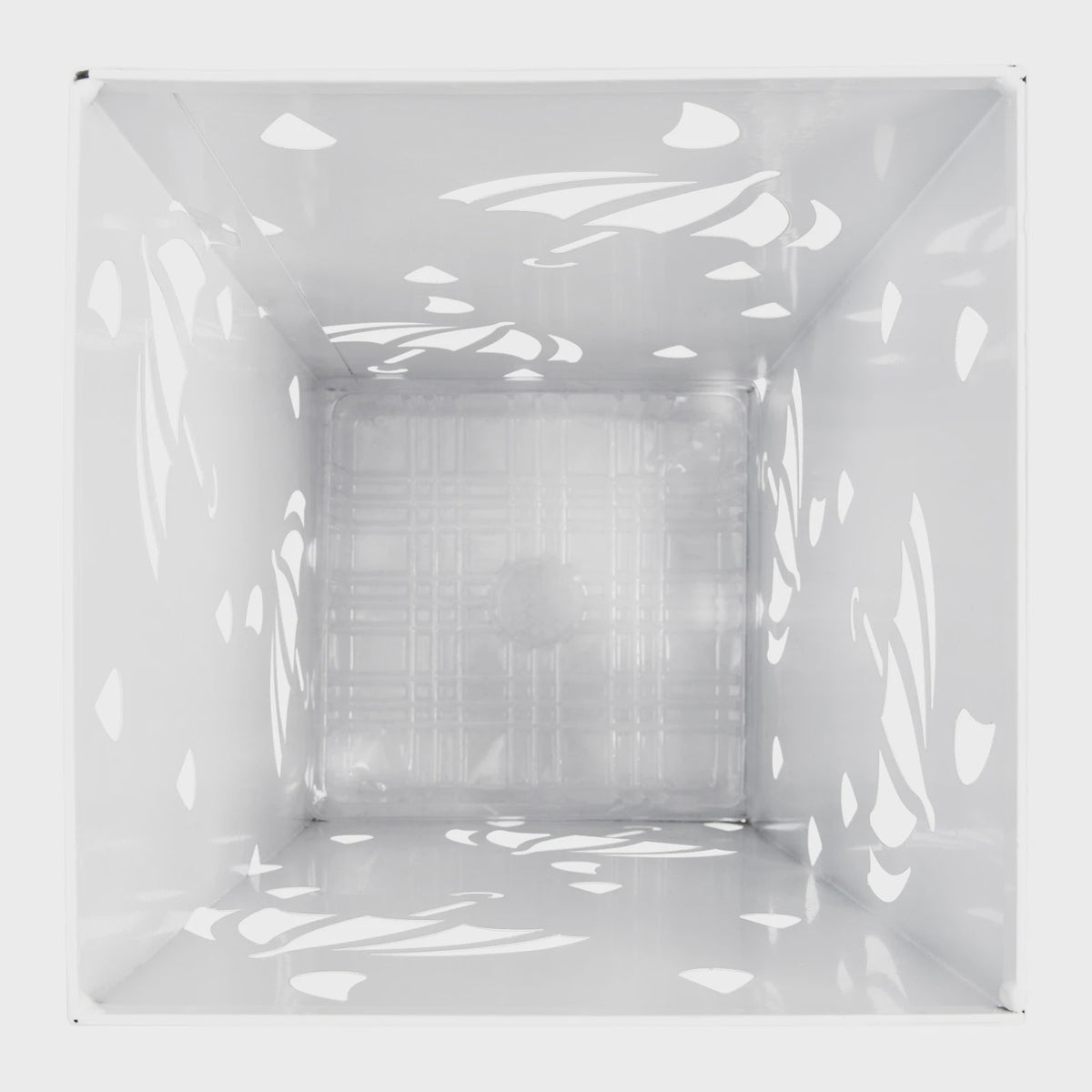 Stijlvolle Metalen Paraplustandaard 20x20x49cm - Met Haakjes en Opvangbakje voor Hal of Kantoor