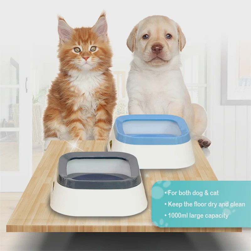 Anti-Splash Waterbak voor Honden & Katten - 1L Grote Capaciteit Drinkbak