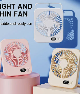 Mini Draagbare USB Ventilator met Powerbank Functie - Koeling voor Onderweg & Bureau
