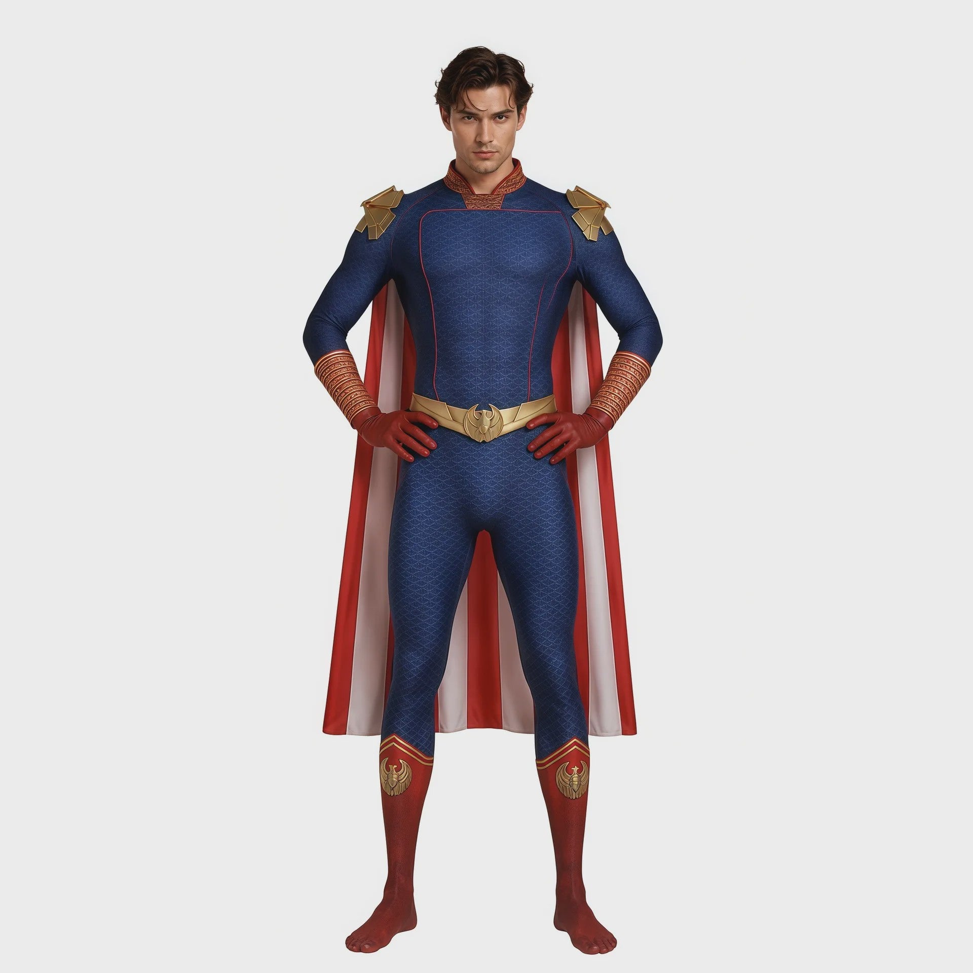 Homelander Cosplay Kostuum - The Boys Superheld Jumpsuit voor Halloween & Feesten