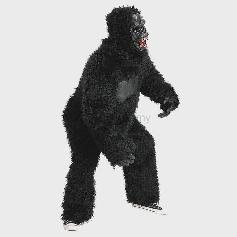 Unisex Gorilla Jumpsuit - King of the Jungle Halloween Kostuum