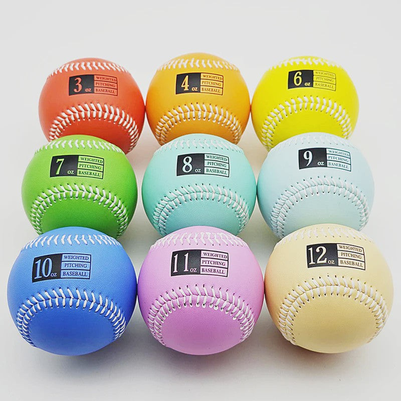 Professionele Verzwaarde Baseballs 3oz-12oz voor Krachttraining en Pitching Oefening