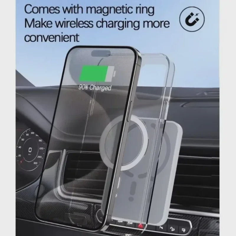 Magnetische Auto Draadloze Oplader & Telefoonhouder - Magsafe Compatibel, Snel Laden