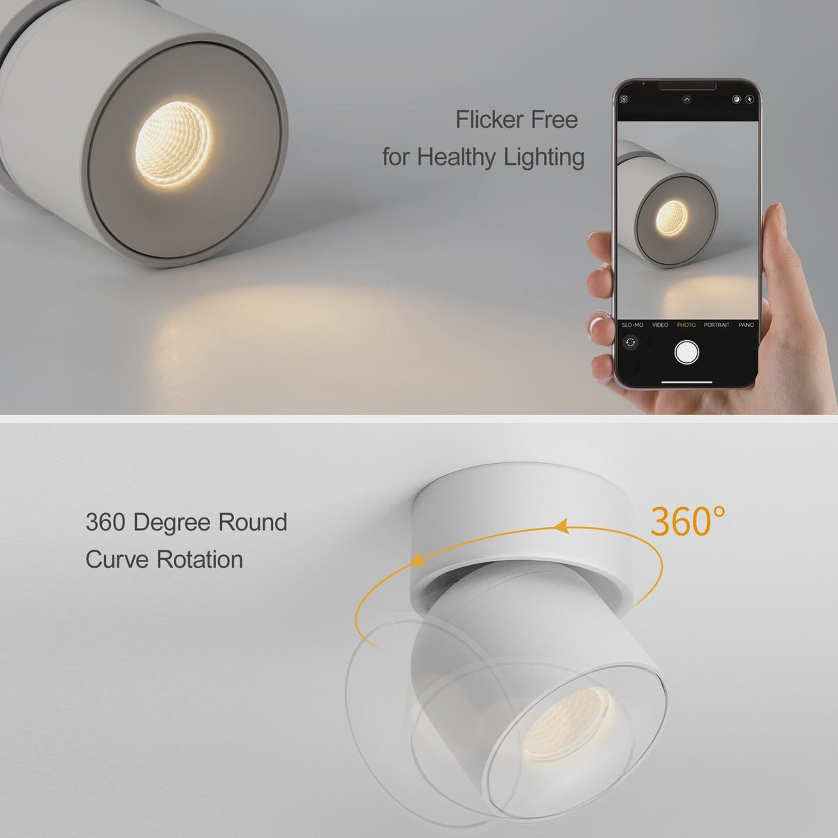 Aisilan LED Plafondspot Draaibaar & Kantelbaar - Oppervlakte Montage - 220V/110V
