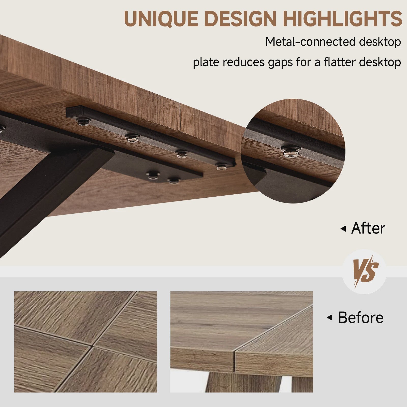 Moderne Rechthoekige Eettafel 140x80cm met Zwart Metalen Onderstel - Geschikt voor 4-6 Personen